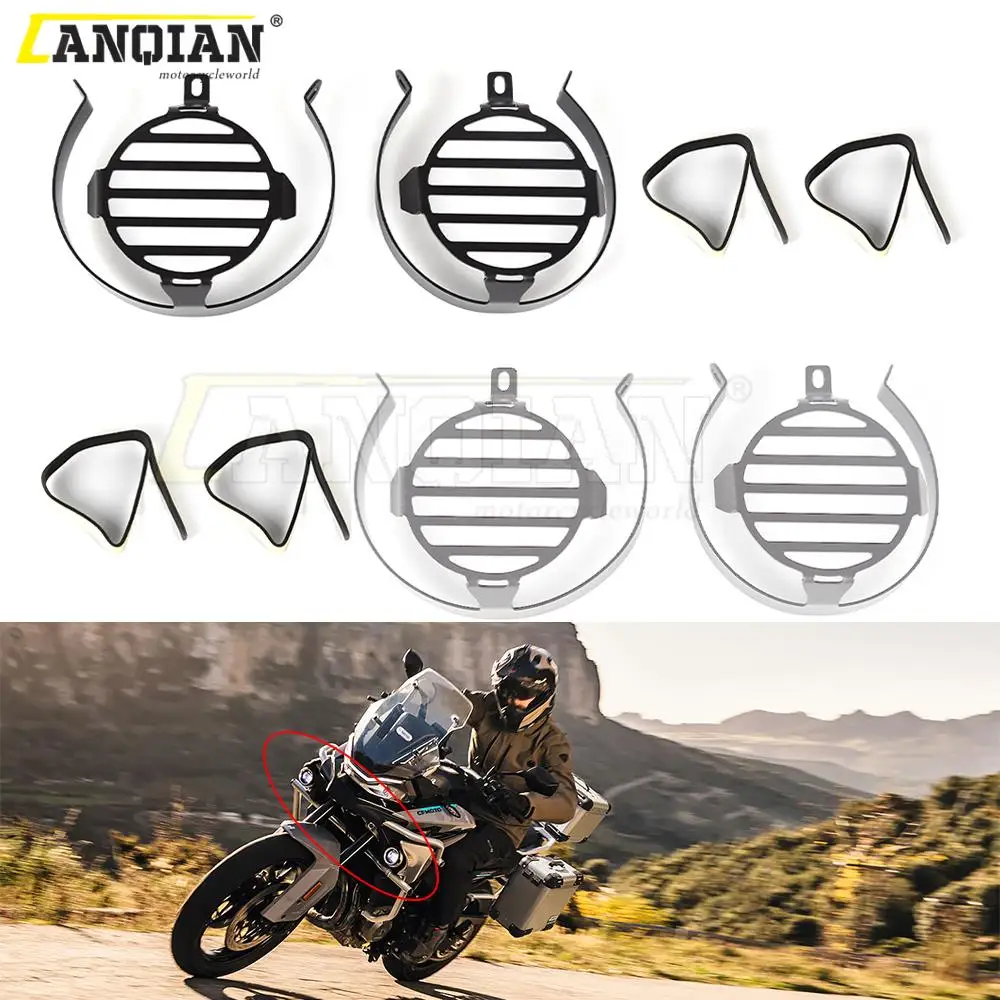 

New Motorcycle Accessories Aluminium Foglight Lamp Cover Protector For CFMOTO 800MT 800 MT 2021-2022 Fog Light Guard Protection
