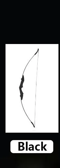 Black Bow 40LBS лук прямой для правой руки и левой руки 50 дюймов со стрелками для молодежи стрельба из лука охота стрельба ребенок изогнутый лук - Цвет: Black Bow
