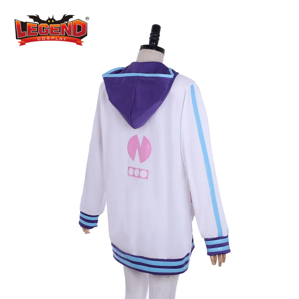 Косплэй Легенда Нептун Hyperdimension Neptunia костюм Толстовки с капюшоном на молнии