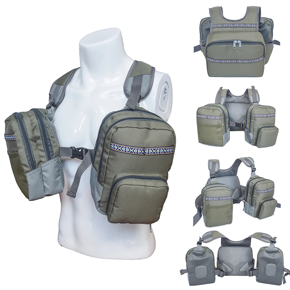Lixada жилет для рыбалки на открытом воздухе с несколькими карманами дышащий рюкзак