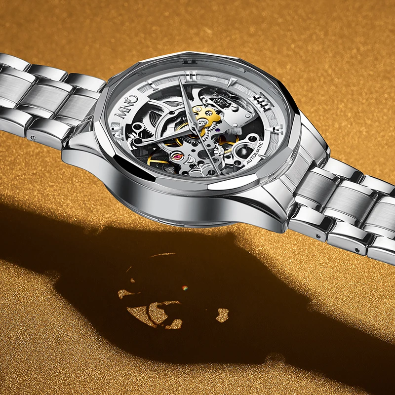 

MNO International fashion men's mechanical watch clock waterproof business see mechanical automatic watch fashion watches