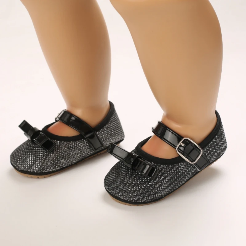 

Fashion Newborn Infant Baby Girls Princess Shoes Bowknot Toddler Casual Infant Soft Shoe Non-slip First Walkers 0-18M