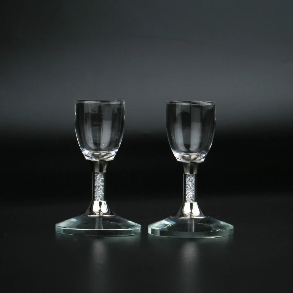 New Crystal Glass Cup Set Unique Shot Wedding Transparent Glasses Round Wine Home Glassware Table Decoration | Дом и сад