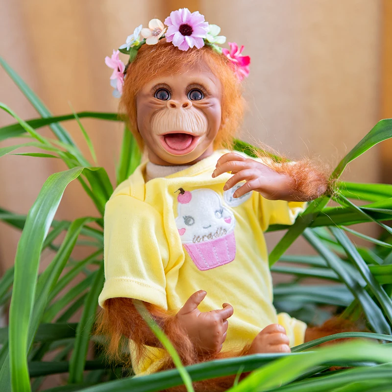 

Милые куклы Реборн, 45 см, Orangutans, игрушки ручной работы для детей на день рождения и Рождество