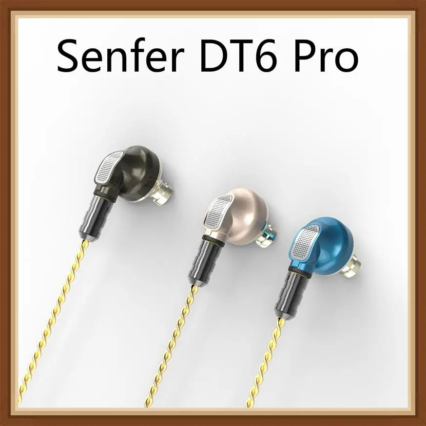 Наушники-вкладыши seper DT6 PRO 2BA + 1DD гибридные Hi-Fi для бега спорта съемный кабель PT25 PT15