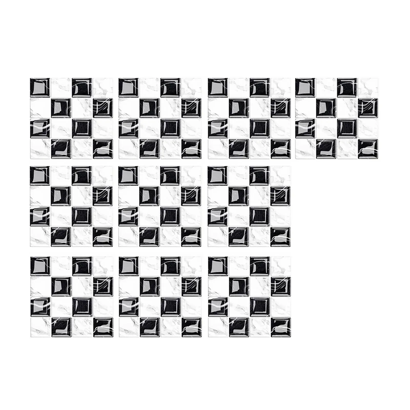 3D Self-glazed Glass Stickers Tiles DIY Wall Floor Sticker Living Room Decoration Wallpaper for Walls | Дом и сад