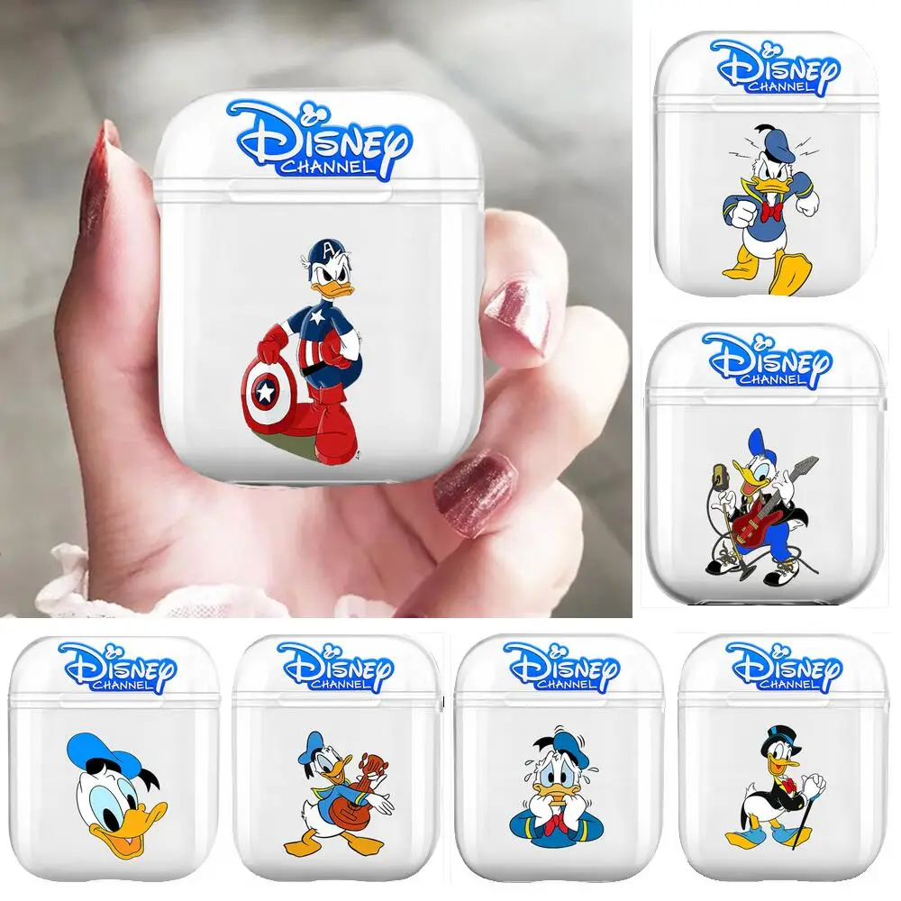 

Donald Duck Soft Silicone Cases For Airpods 1/2 Protective Bluetooth Wireless Earphone Cover For Air Pods Charging Box Bags