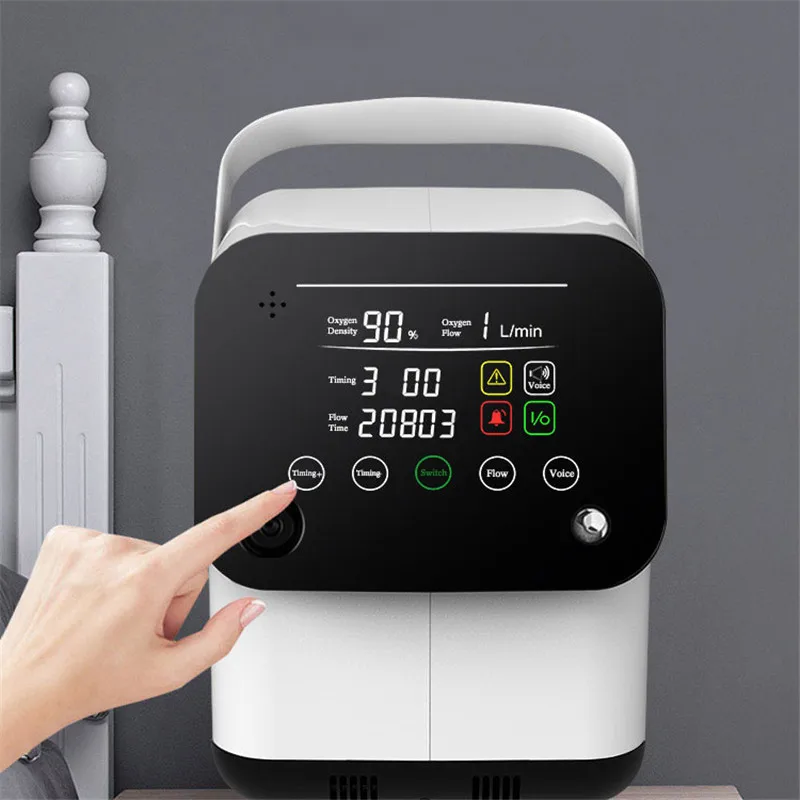 Портативный кислородный концентратор 1 7L генератор кислорода с большим потоком