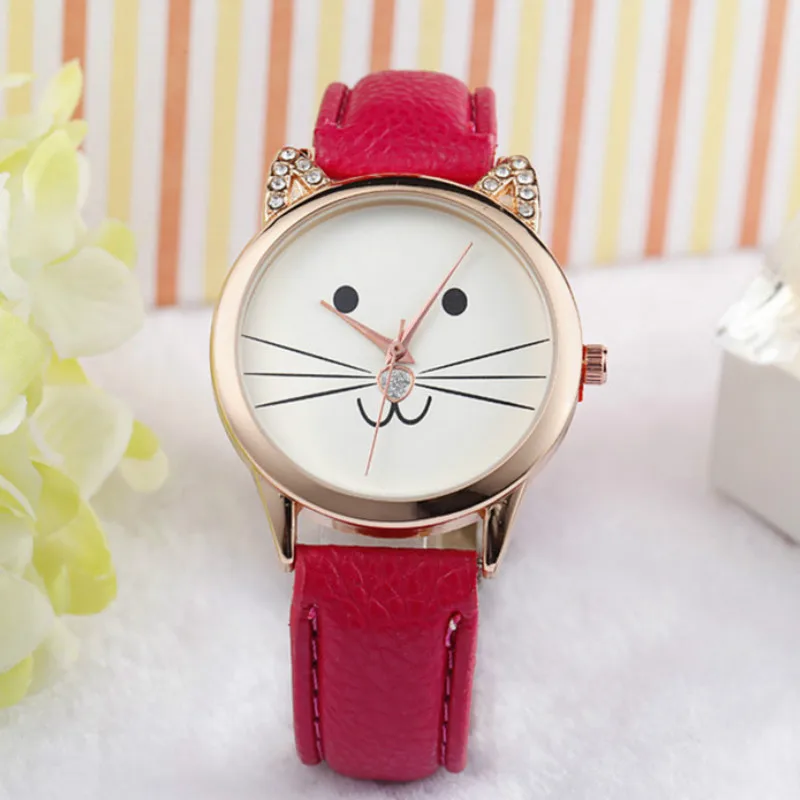 Детские часы модные повседневные для девочек детские милые с ремешком из