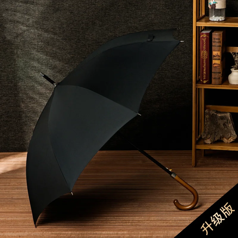 Зонт с длинной ручкой для мужчин и женщин большой двухслойный зонт солнечным