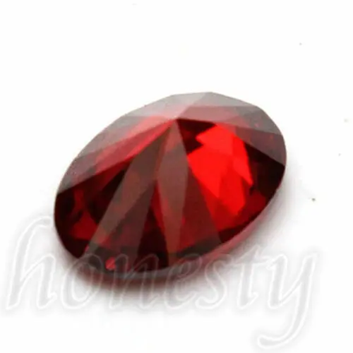 

7x5mm Artificial Oval Shape Cut Red Ruby Mozambique Loose Gemstone Stone
