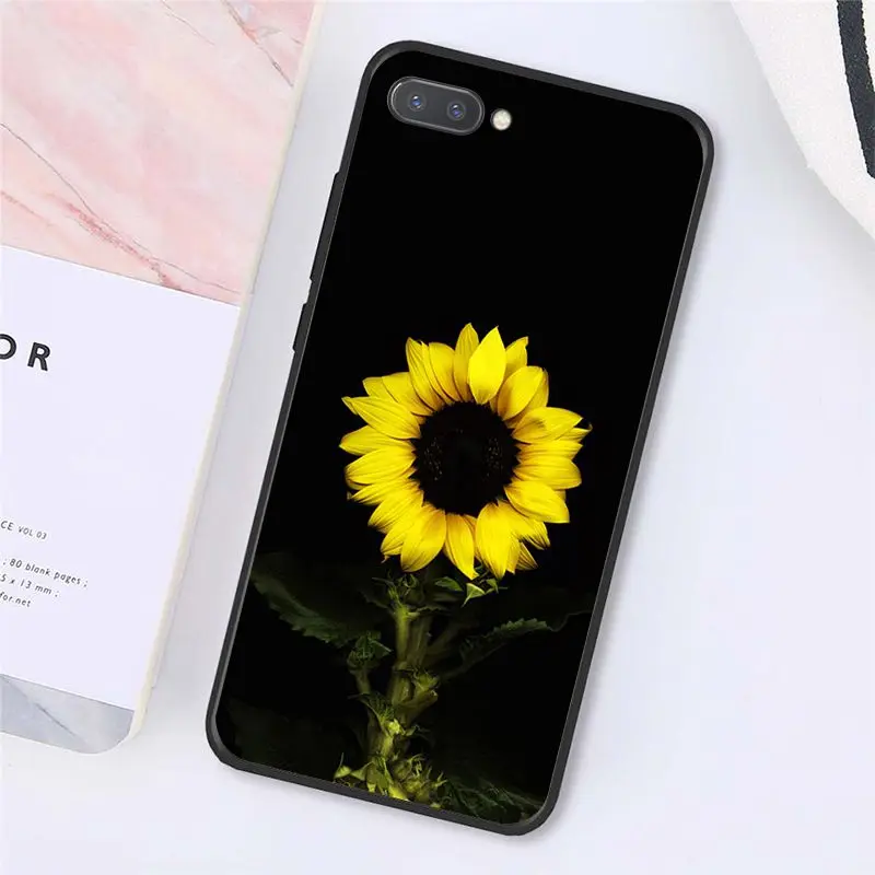 Yinuoda красивый желтый чехол для телефона с подсолнухом Huawei Honor 8A 8X 9 10 20 Lite 7A 5A 7C 10i 9X