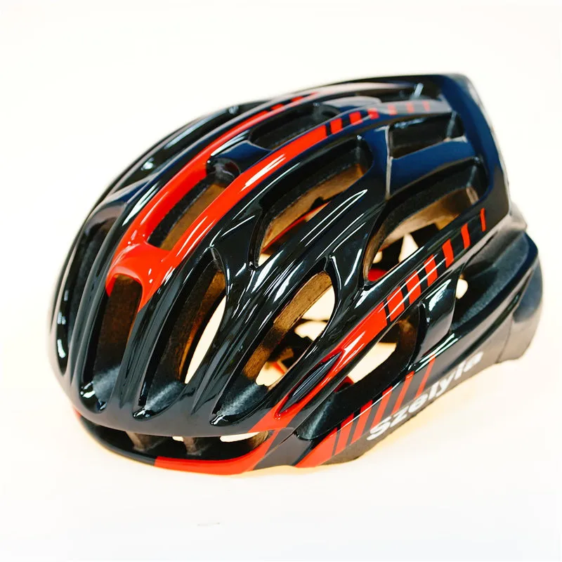 SZ blk red Мужской велосипедный шлем Szelyia Scohiro, велосипедный шлем Mtb, шлем для горного велосипеда, Литой Сверхлегкий шлем Ciclismo, велосипедный шлем 54-61 см - Цвет: SZ blk red