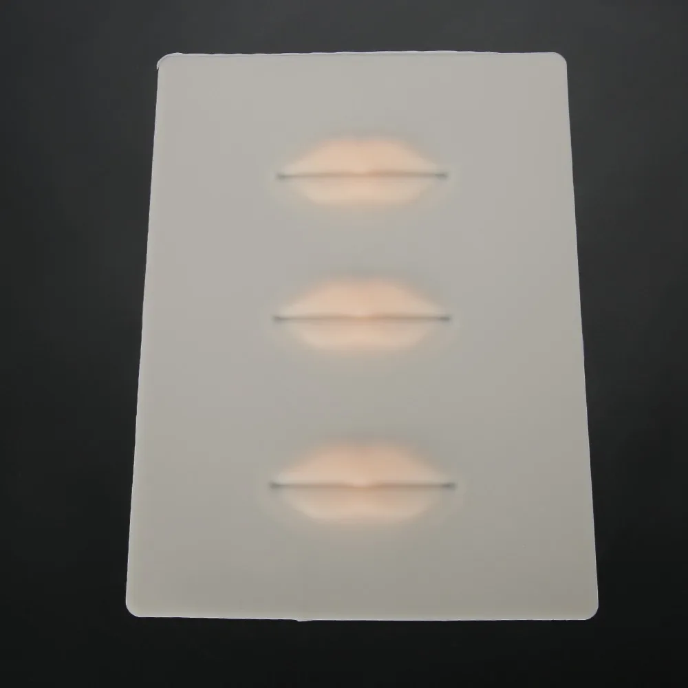 1 шт. силиконовый Перманентный макияж тренировка кожи губ тату поддельная