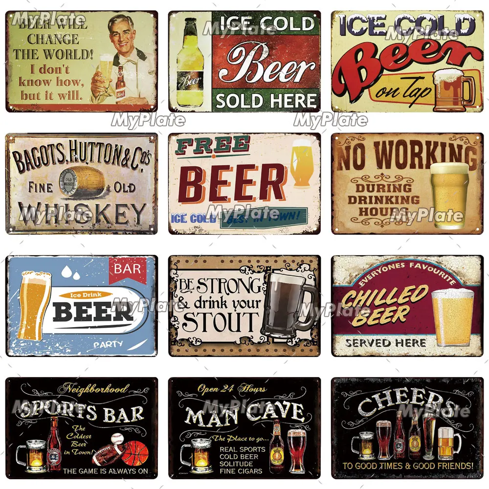 Винтажные металлические знаки для виски металлическая пластина Настенный декор