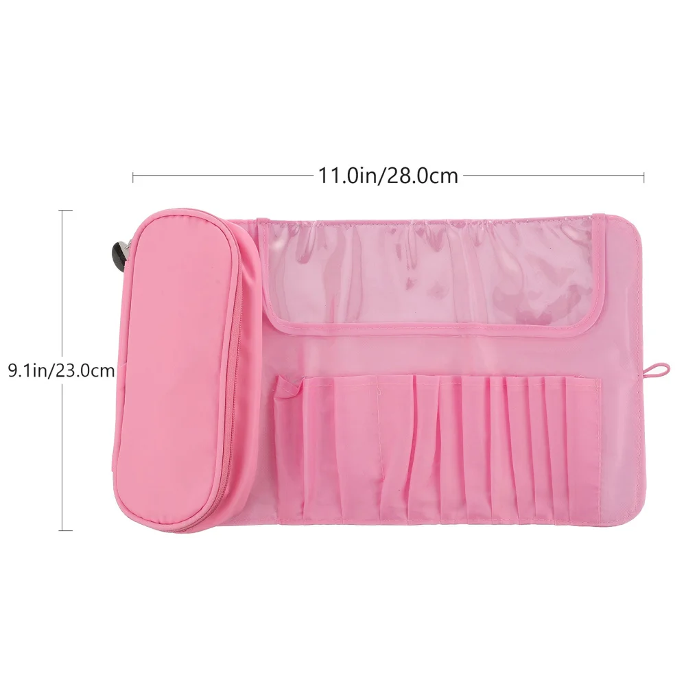 

Multifunctional Makeup Brushes Rolling Case Cosmetic Pouch Toiletry Organizer