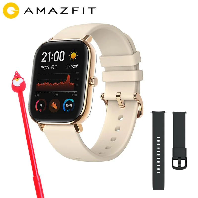 Amazfit GTS глобальная версия Смарт спортивные часы gps 5ATM водонепроницаемые 1,65 “AMOLED дисплей Editable Widgets 14 дней Срок службы батареи часы