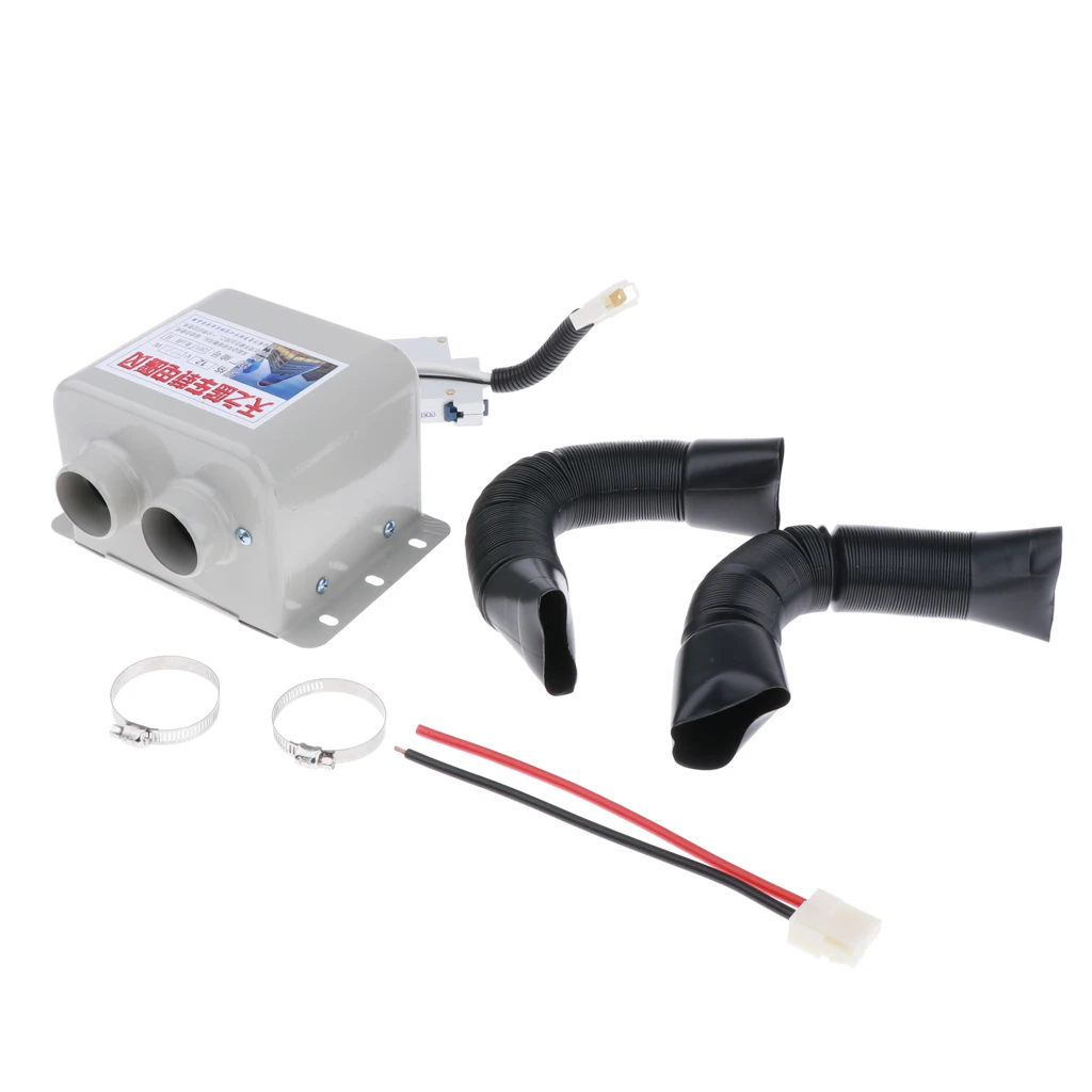 

12V Portable Car Heating Cooling Heater 2 Hole Defroster Demister