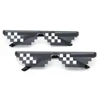 Очки для верховой езды, рыбалки, забавные солнцезащитные очки с мозаикой, защита от ультрафиолета, очки Thug Life, велосипедное снаряжение, солнцезащитные очки, 1 шт.