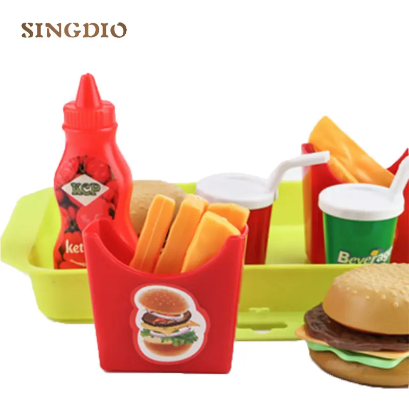 Имитация мини-пластика кухня ребенок притворяться играть кукла поддельная еда