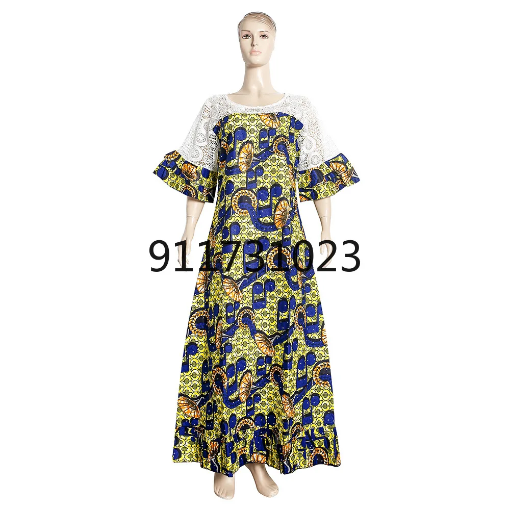 Африканские платья из полиэстера для женщин летнее сексуальное Африканское