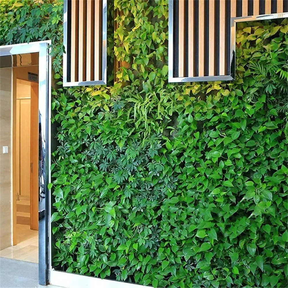 

Green Planting Bags 18 Pockets Wall Hanging Gardening Planter Vertical Wall Planter Balcony Plant Grow Bag