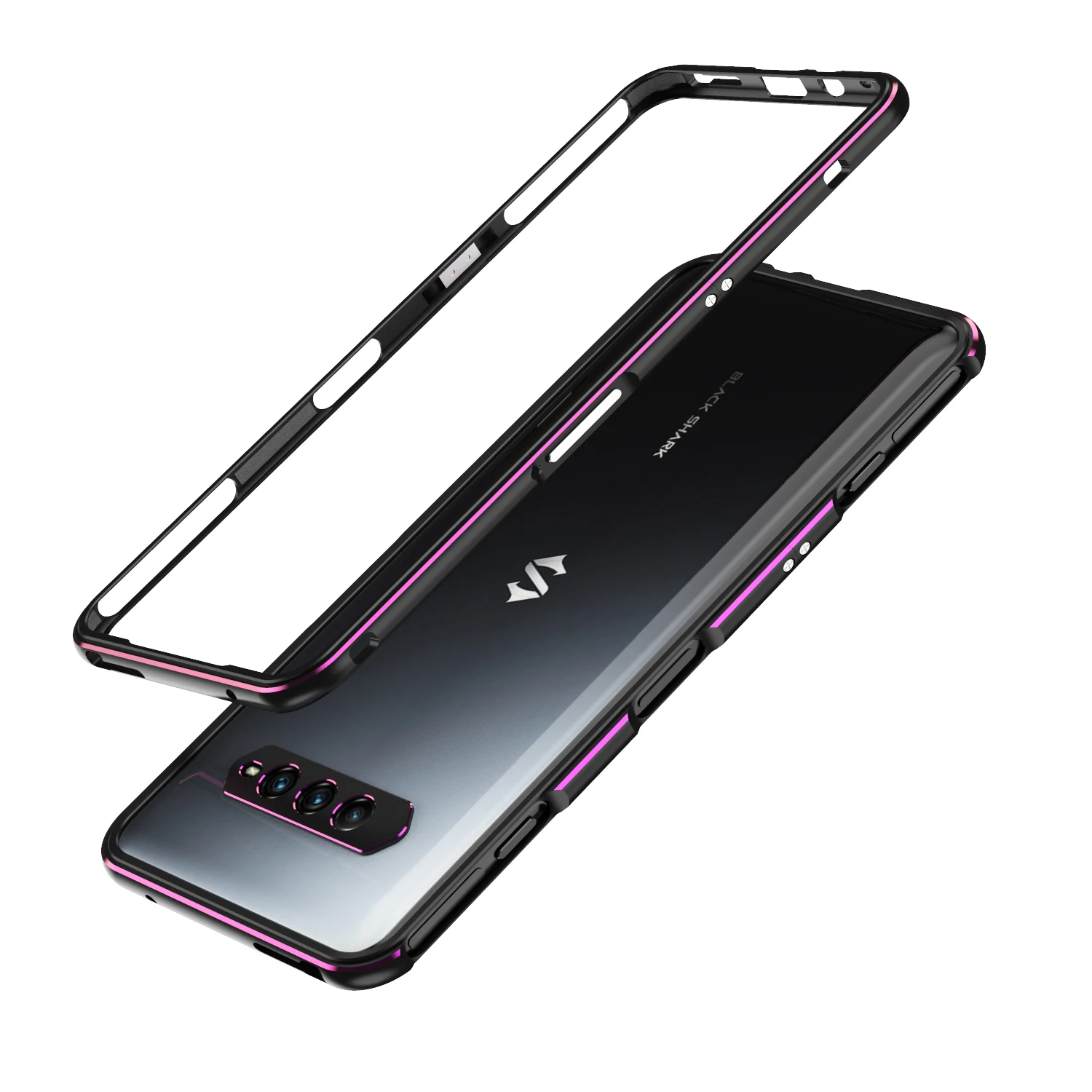 

For Black Shark 4 5G Case Aluminum Metal Bumper Case for BlackShark 4 Pro Dual color Metal Frame Phone Case