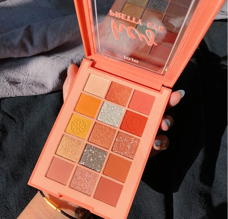 Матовые блестящие тени для век 15 цветов палитра макияжа блестящая металлическая