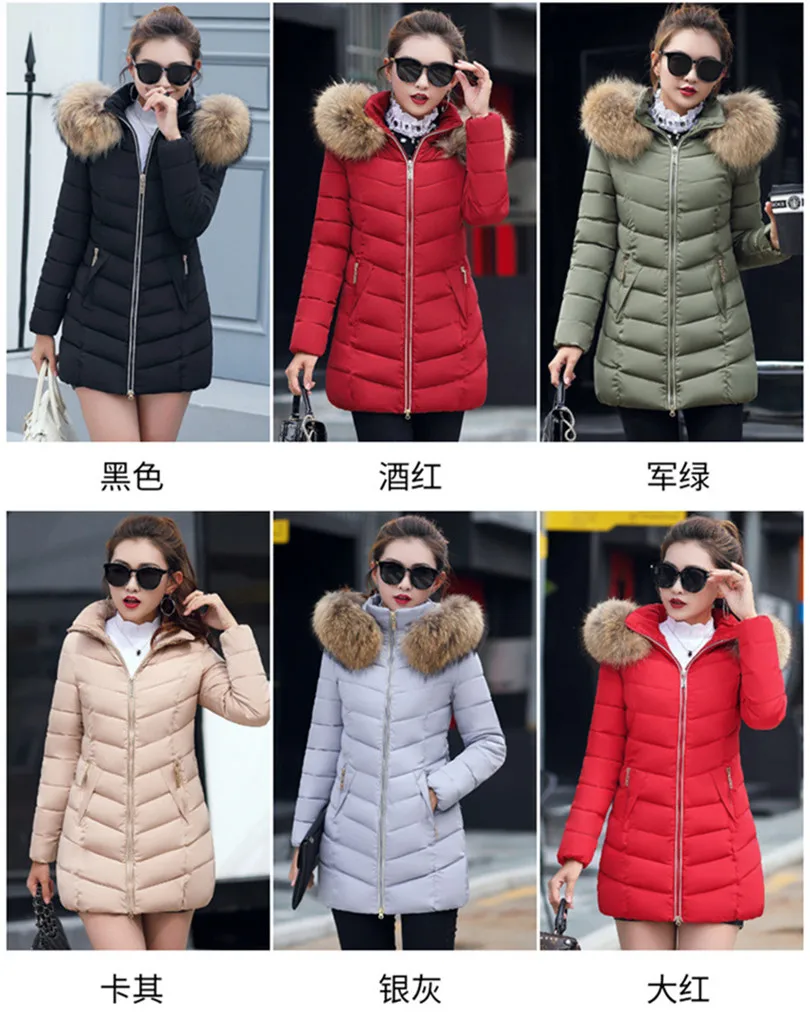 Chaqueta mujer женский пуховик новинка 2018 зимняя куртка Женская плотная одежда пальто