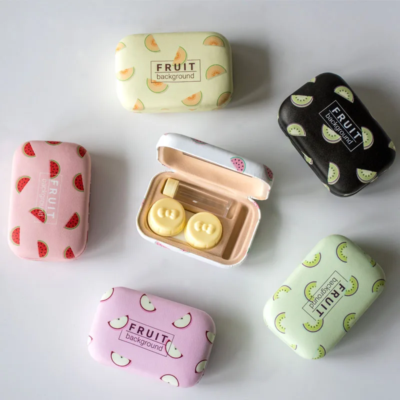 Дорожный Портативный чехол для контактных линз контейнер с зеркальными