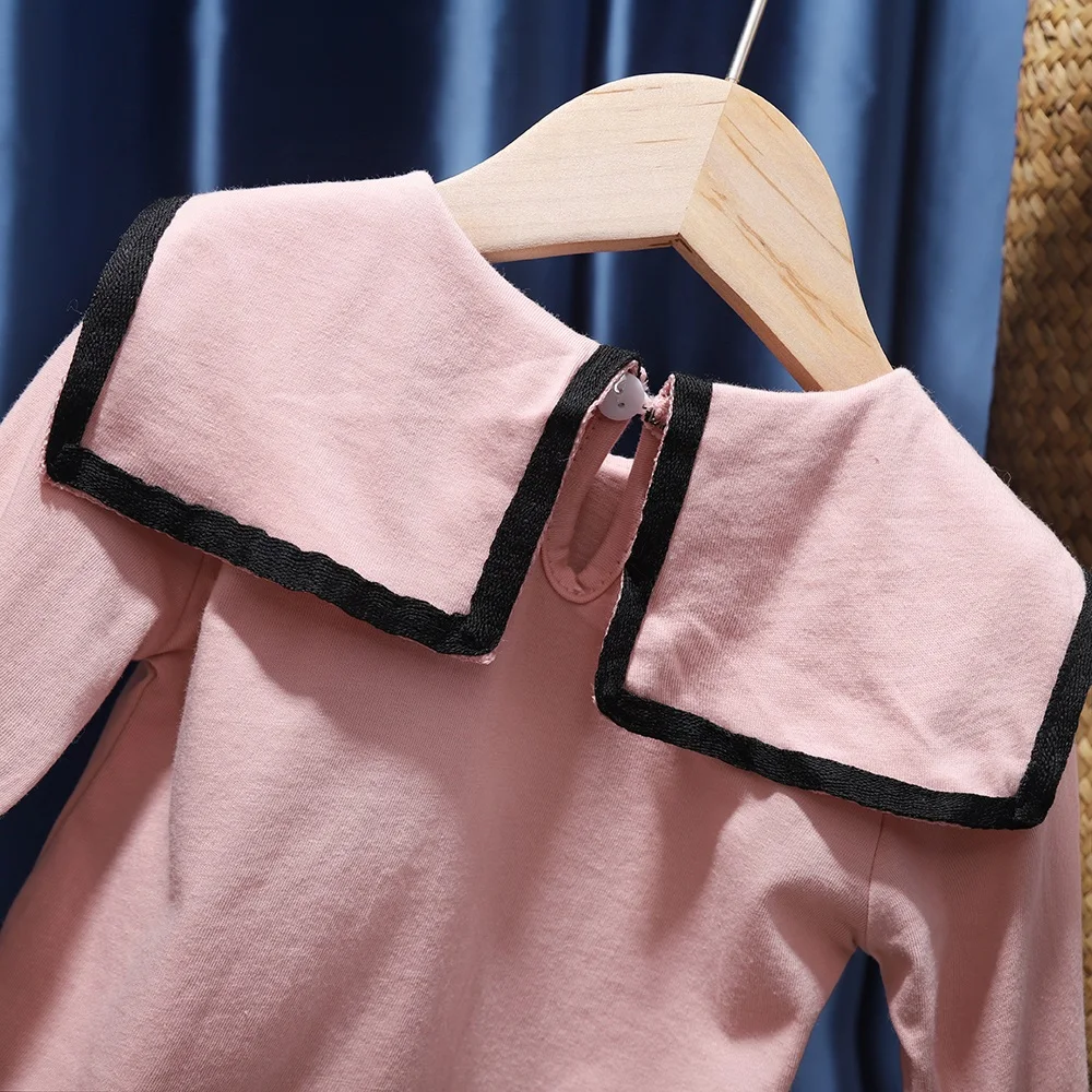 

Long Sleeve Blouse for Toddler Girls Bowknot Tie Little Baby Kids Tops Children 2021 Spring Clothing Cute Princess Infant Shirt