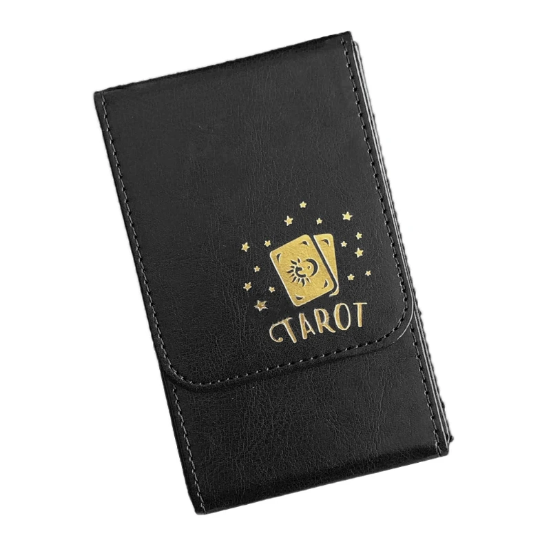 

Capacity Tarots Card Box PU Leather Tarots Case Container Board Game Card Sleeve A0KA