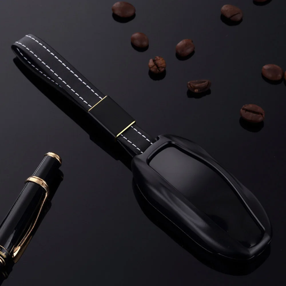 Для Tesla Модель S алюминиевый сплав корпус умного ключа крышка дистанционного