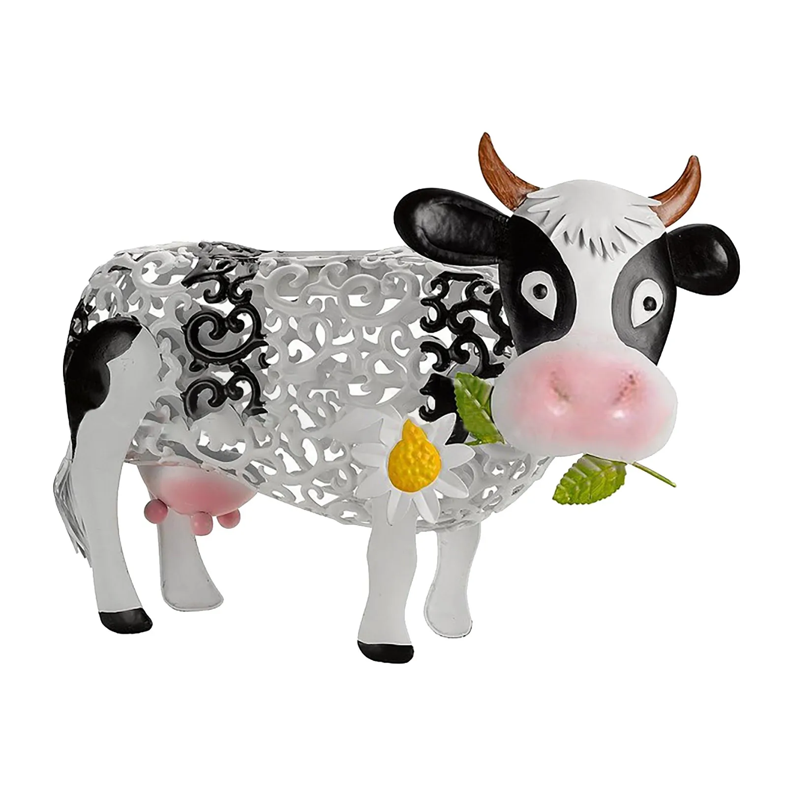 

Cow Solar Energy Lamp Lawn Light Vintage Garden Decoration Resin Daisy Cow Craft Ornaments Outdoor Landscape Lamps in stock