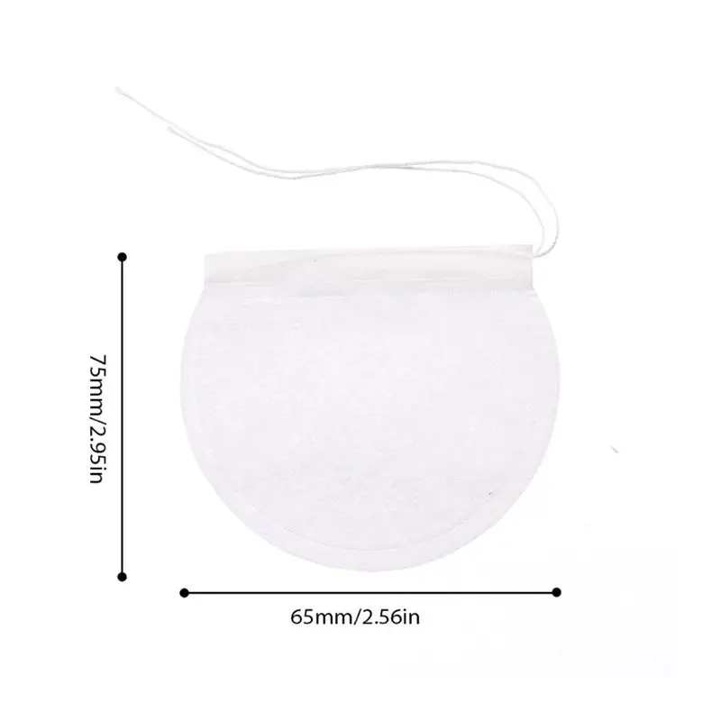 

Kapmore 100Pcs Tea Filter Bags Set Multi-Use Disposable Empty Tea Infuser Bag Herb Filter Bag Tea Tools Accessories