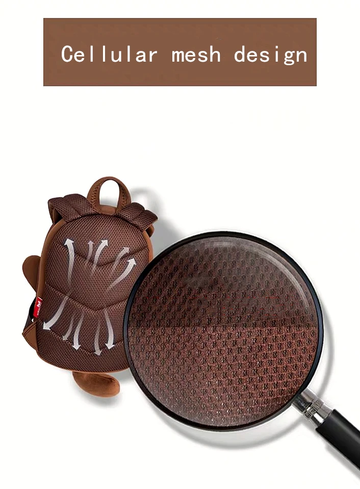 NOHOO mochila, Детская сумка с 3D рисунком животных, Детский рюкзак для детей 1-3 лет, водонепроницаемый рюкзак для путешествий, милые школьные сумки