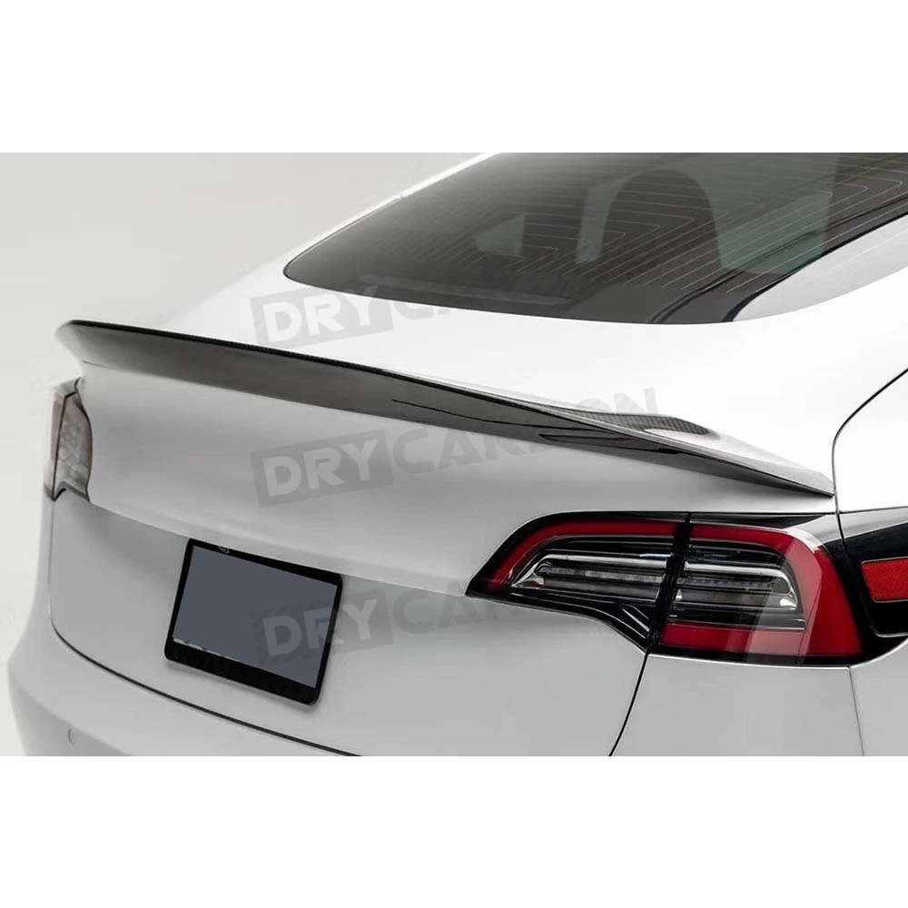 Задний спойлер из углеродного волокна для Tesla модель 3 2017-2020 в стильная накладка