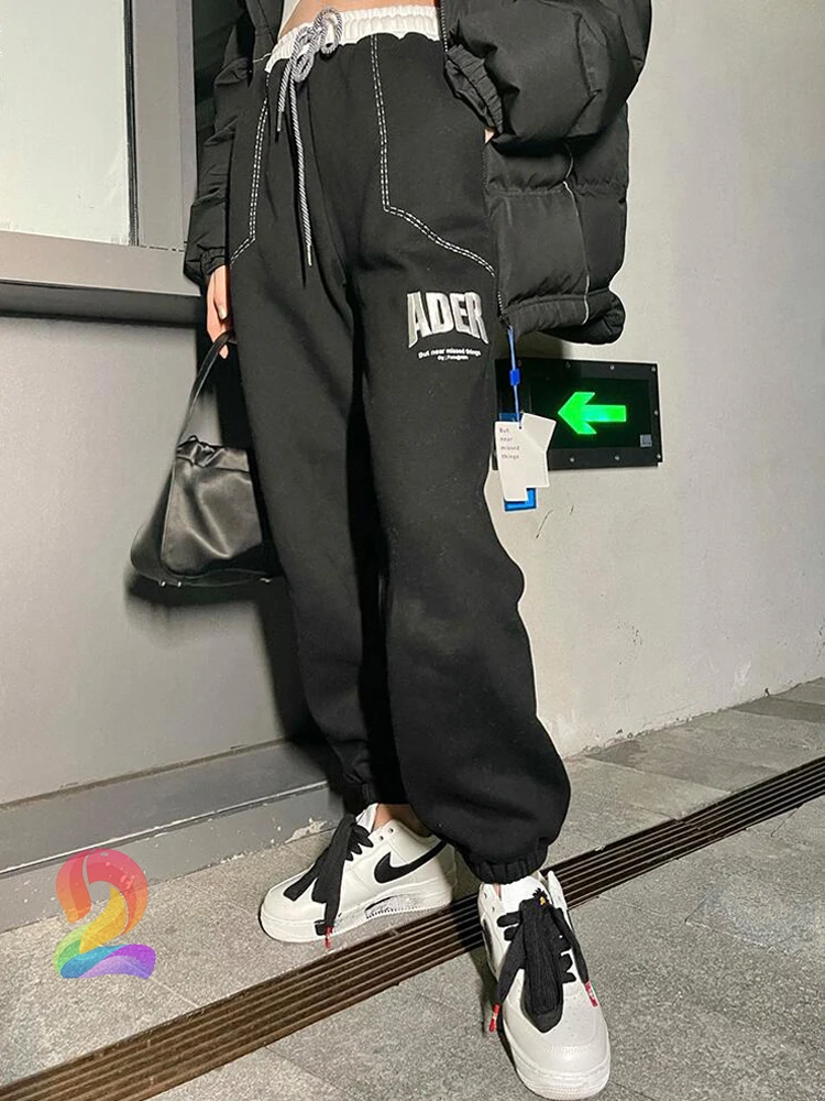 

ADER ERROR Sweatpants Oversized Men's Women's Contrast High-waist Track Pants Adererror Fashion Casual Drawstring Trousers