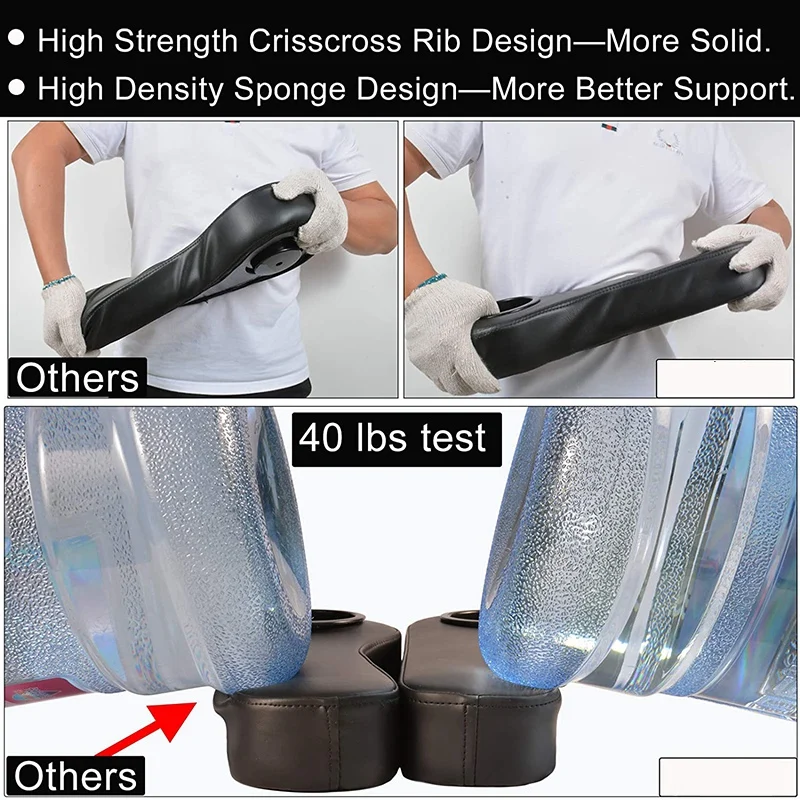 

Golf Cart Armrest with Cup Holder for EZGO Club Car Yamaha - Upgrade Support Frame/No Drilling Required