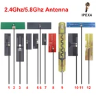 10 шт., 2400-2500 МГц, 4900-5800 МГц, IPEX4, MHF4, 2,4 ГГц, 5,8 ГГц, 2,4 ГГц, антенна, Wi-Fi, Bluetooth, с высоким коэффициентом усиления, внутренняя печатная плата FPC, гибкая