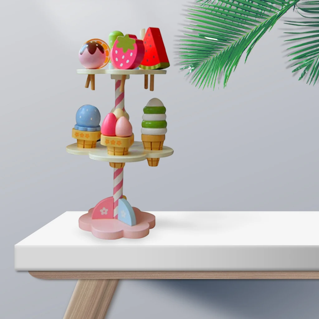 

Baby Toy Ice Cream Set Role Play Montessori Learning Developmental Toy Educational Toy Playset Toys Christmas Gift