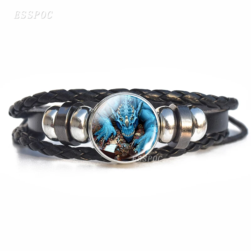Плетеные браслеты Dragon King металлические ювелирные изделия стеклянный купольный