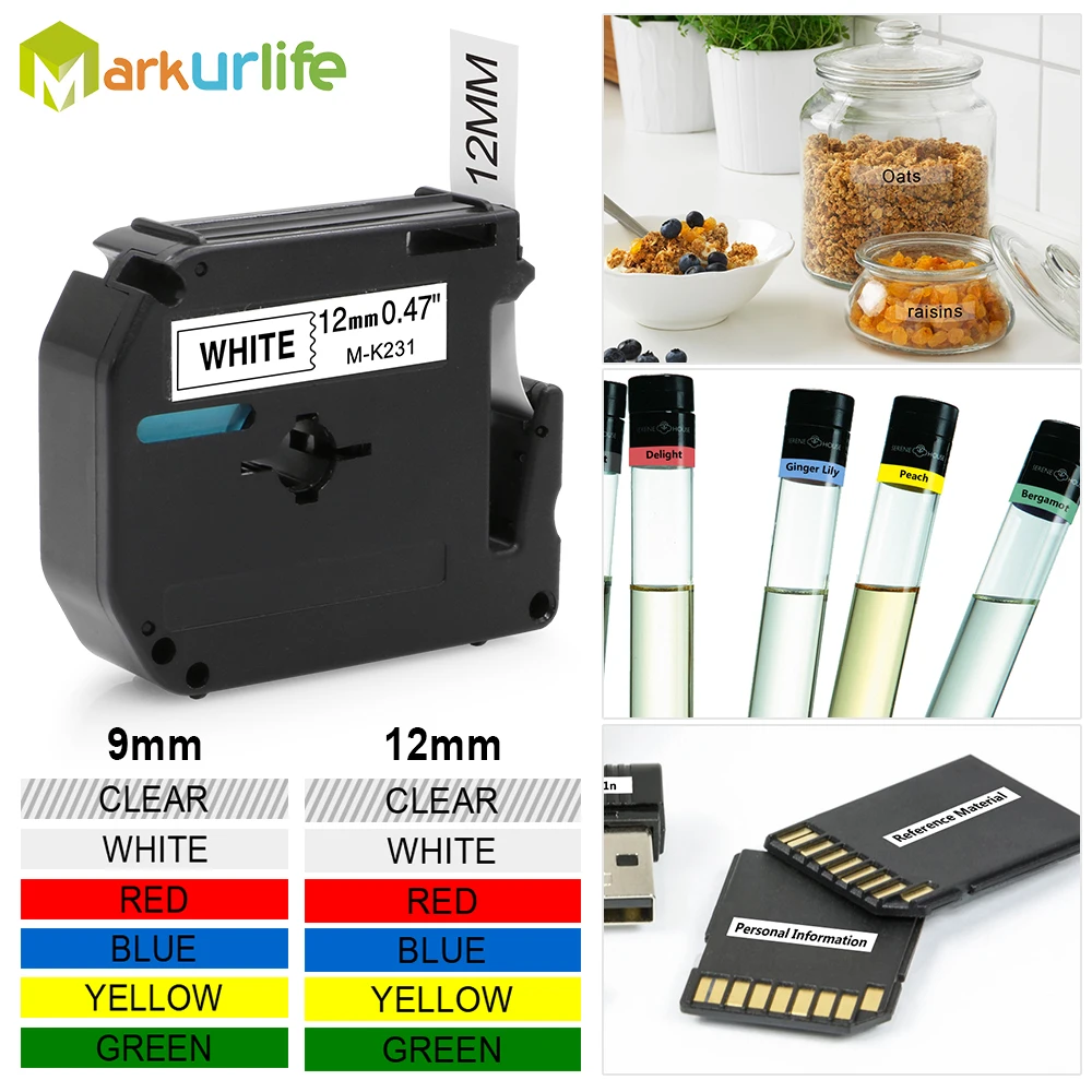 M K231 MK231 K 231 Совместимость для Brother P touch Тип запечатанных лент K131 MK 221 принтер