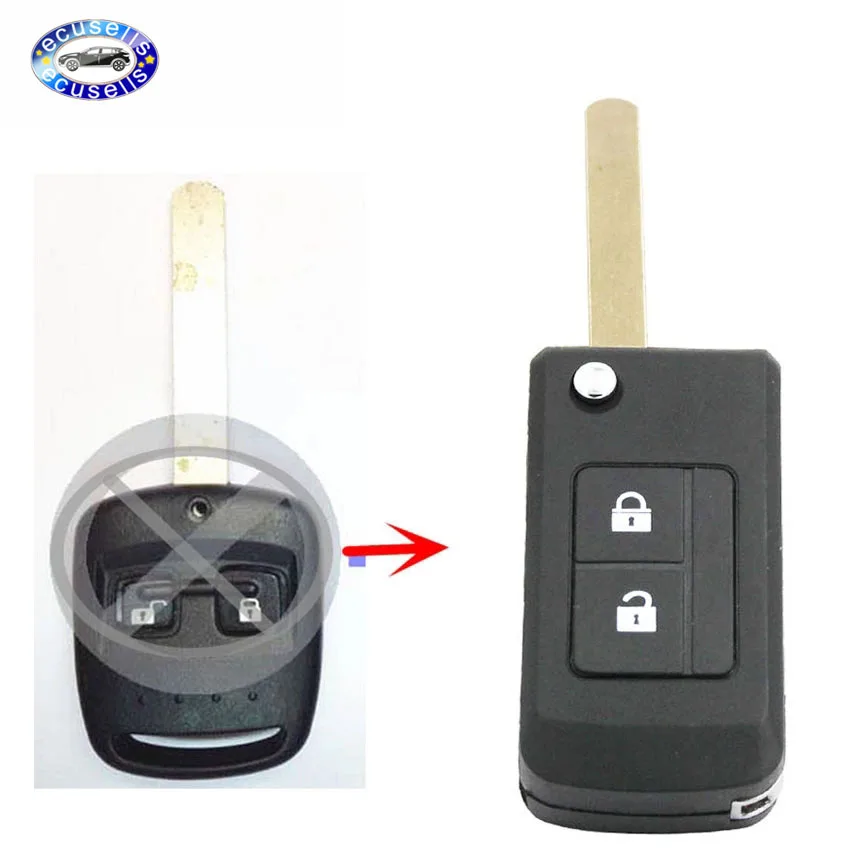 Запасной корпус с 2 кнопками модифицированный складной чехол брелок