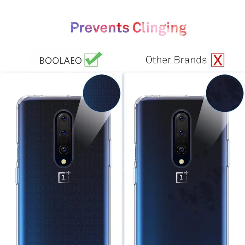 Для Oneplus 7 Pro 7t 1 + Чехол кристально чистый Силиконовый ТПУ мягкий чехол для