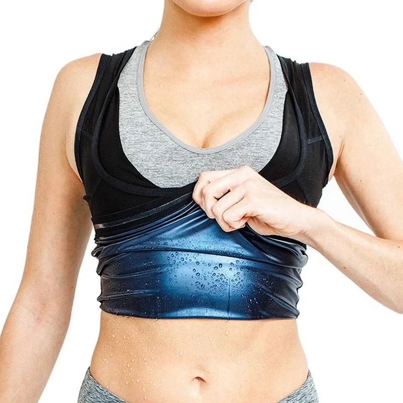 

Men Thermo Shirt Sweat Sauna Tank Tops Body Shapers Waist Trainer Slimming Vest Fitness Shapewear Belt Body Dropshing