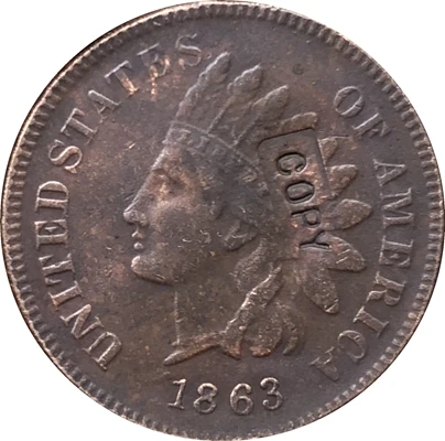 

1863 копия монеты в индийском стиле