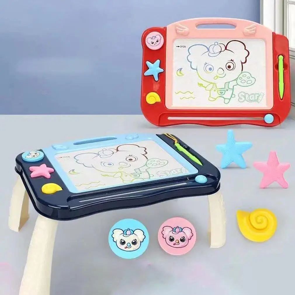 

1PCS Children's Magnetic Drawing Board Set Graffiti Drawing Board With Stamp Learning & Education Toys Hobbies for Kids