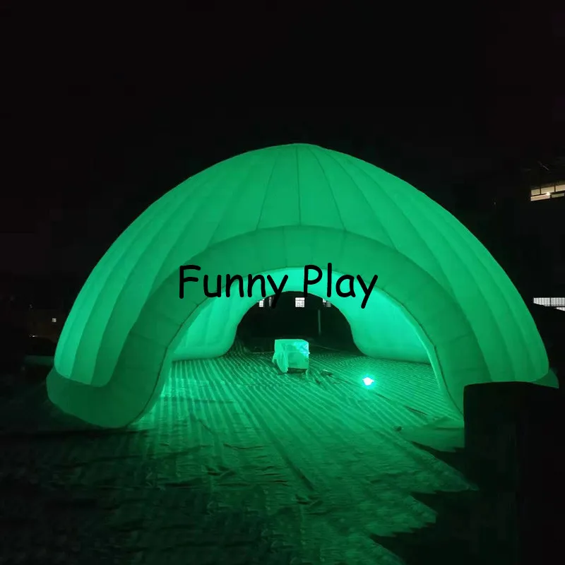 Verkauf Led Aufblasbare Kuppel Zelt Mit Bunten LED-licht Für Party, Ausstellungen, Handel Zeigen Led Beleuchtung Riesigen Aufblasbaren Kuppel Event Zelt