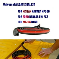 500cm adhesive universal weather stripping pickup truck bed rubber tailgate seal kit tailgate cover sound insulation for cars